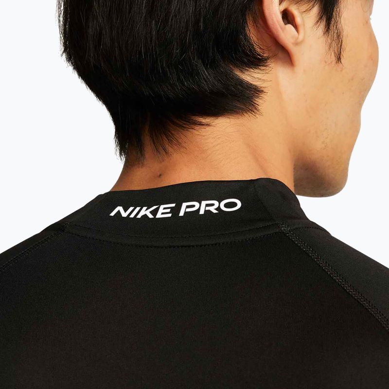 Pánske tréningové tričko longsleeve Nike Pro Dri-Fit Mock-Neck black/white 5
