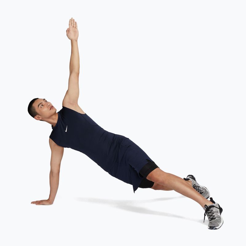 Pánske tričko Nike Pro Dri-Fit Tight Sleeveless Fitness obsidian/white 2