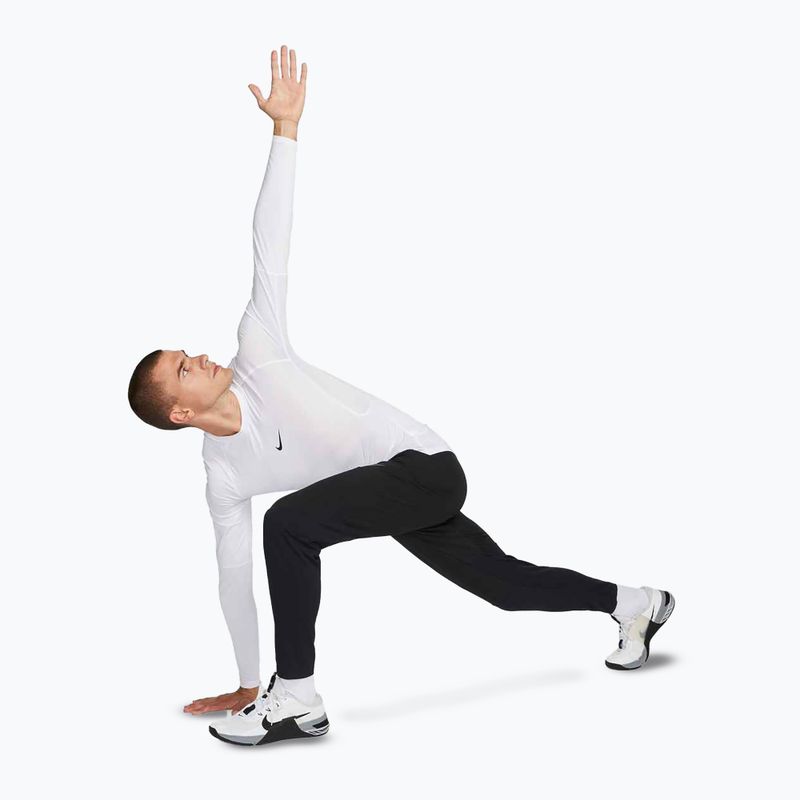 Pánske tréningové tričko longsleeve Nike Pro Dri-Fit Tight Fitness white/black 2