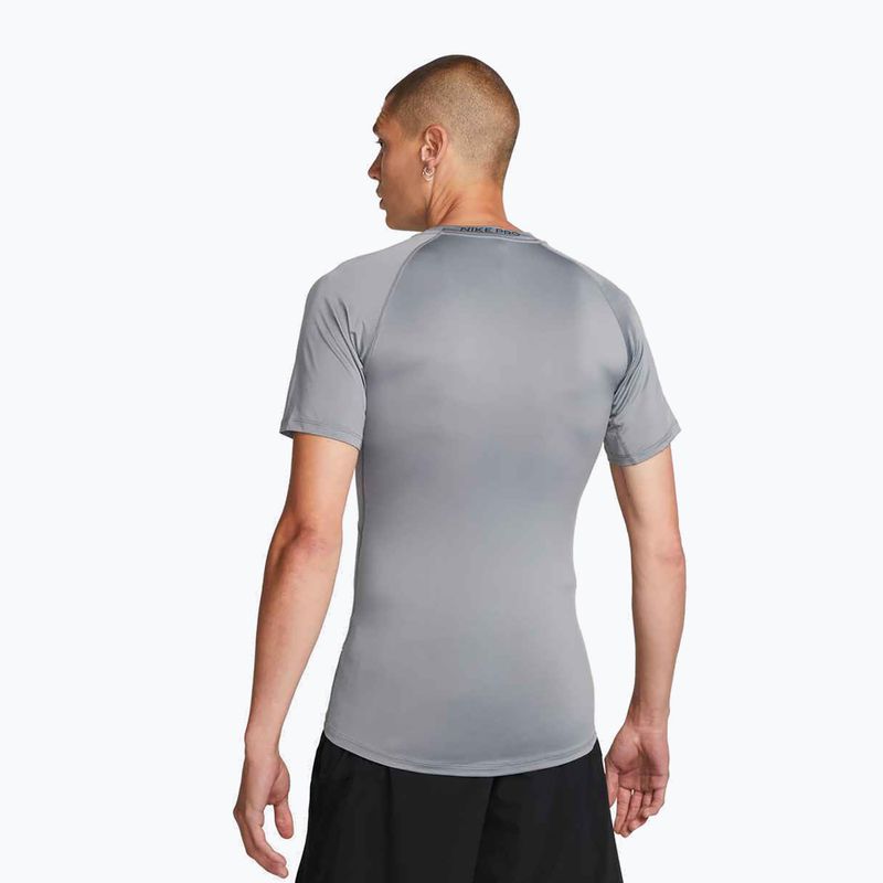 Pánske tréningové tričko Nike Pro Dri-Fit Tight Fitness smoke grey/black 3