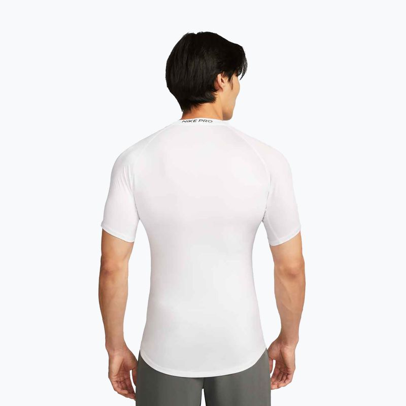 Pánske tréningové tričko Nike Pro Dri-Fit Tight Fitness white/black 3