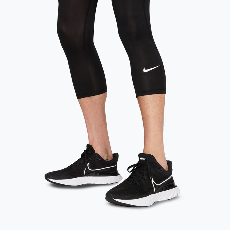 Pánske tréningové legíny Nike Pro Dri-Fit 3/4 Tight Fitness black/white 5