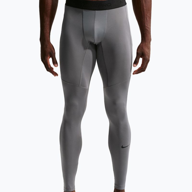 Pánske tréningové legíny Nike Pro Dri-Fit Tight Fitness smoke grey/black 4