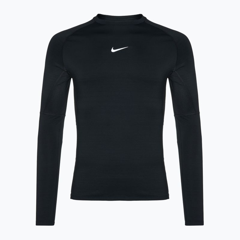 Pánske tréningové tričko s dlhým rukávom Nike Pro Warm LS black/white