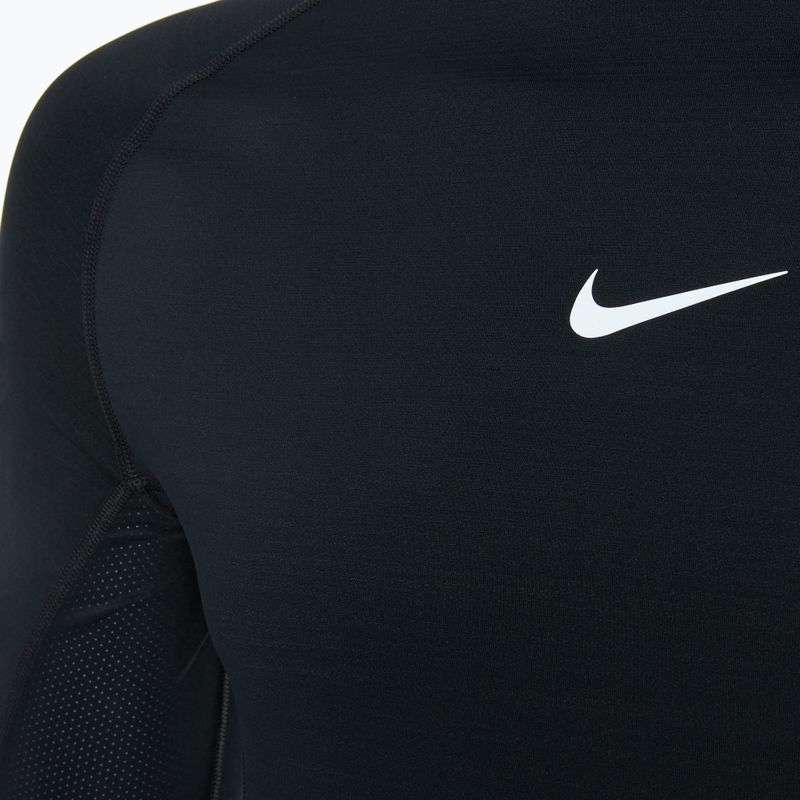 Pánske tréningové tričko s dlhým rukávom Nike Pro Warm LS black/white 3