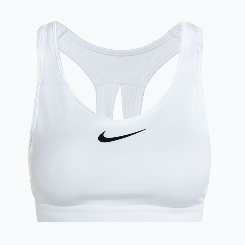 Tréningová podprsenka Nike Swoosh High Support biela/biela/zadná strana