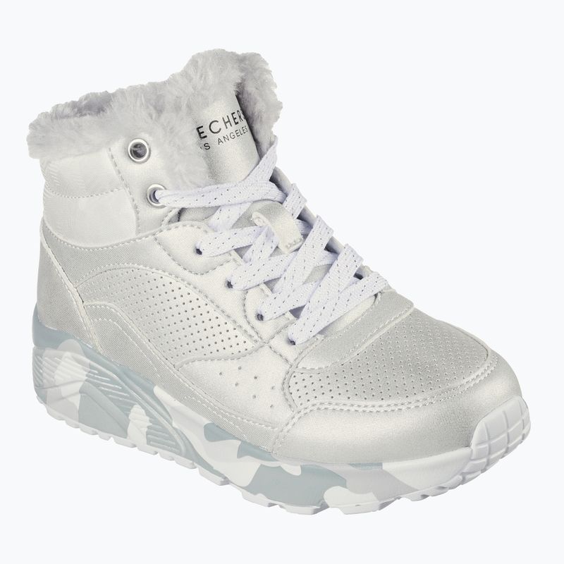 Detské topánky SKECHERS Uno Lite Camo Dazzle silver/grey 8