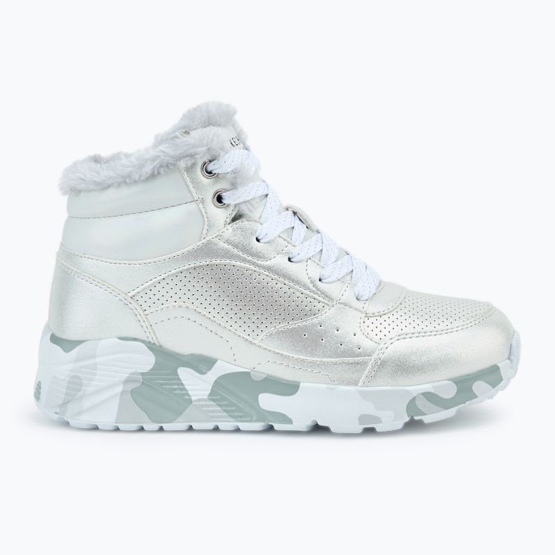 Detské topánky SKECHERS Uno Lite Camo Dazzle silver/grey 2