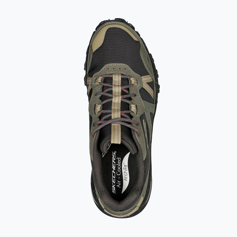Pánska treková obuv Skechers Arch Fit Trail Air olive/black 14