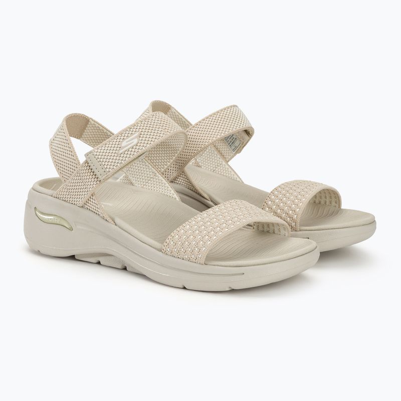 Dámske sandále SKECHERS Go Walk Arch Fit Polished beige 4