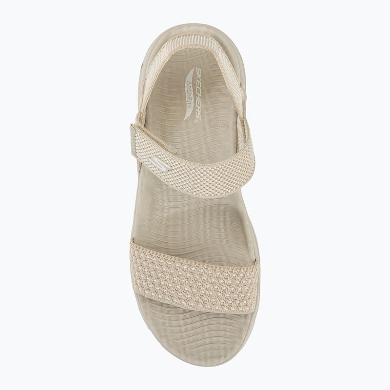 Dámske sandále SKECHERS Go Walk Arch Fit Polished beige 6