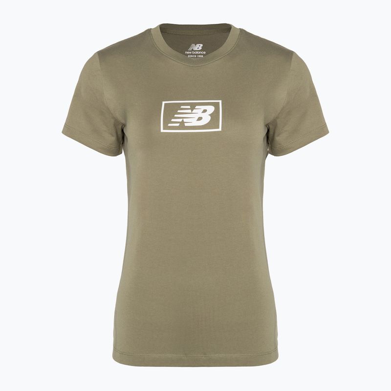 Dámske tričko New Balance Essentials Cotton Jersey green 4