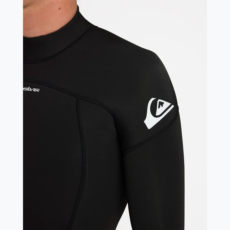 Pánsky plavecký neoprén Quiksilver Prologue+ 3/2 mm Back Zip Flatlock black 5