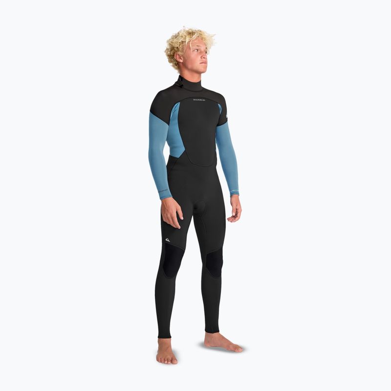 Pánsky plavecký neoprén Quiksilver Prologue+ 4/3 mm Back Zip GBS cloud blue 3
