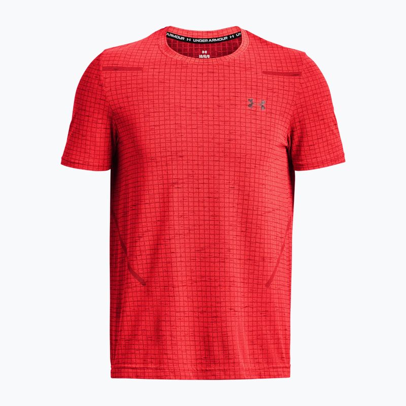 Pánske tréningové tričko Under Armour Seamless Grid beta/dark maroon 4