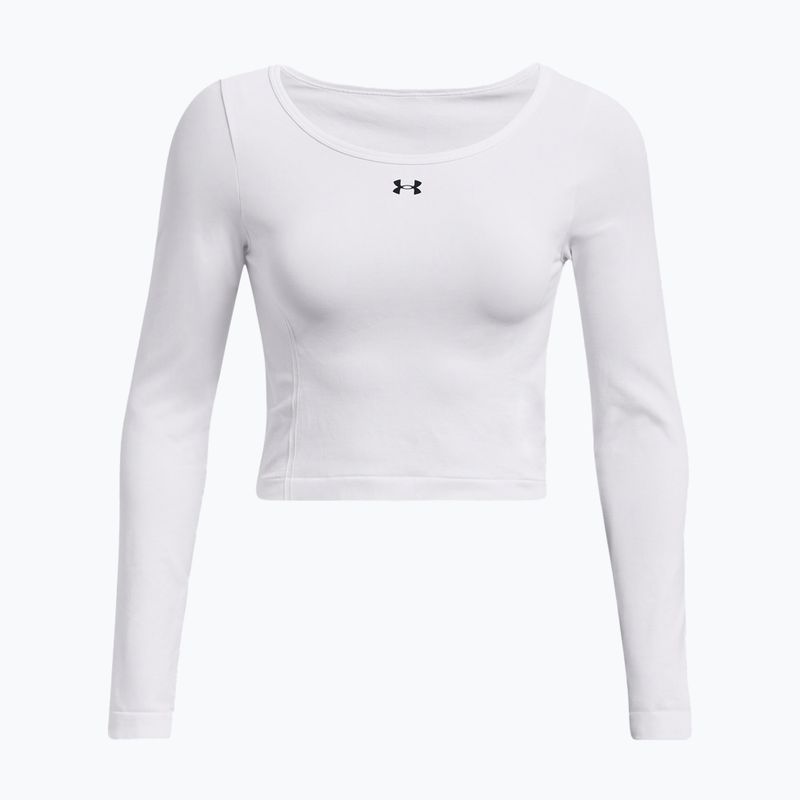 Dámske tréningové tričko s dlhým rukávom Under Armour Train Seamless white/black 3