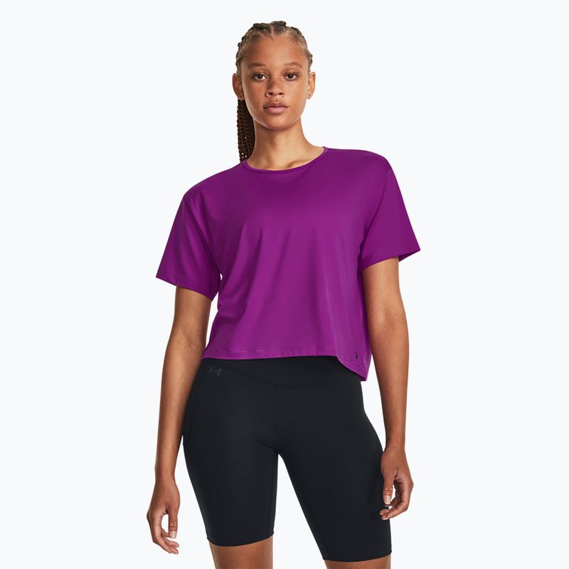 Dámske tričko Under Armour Motion SS mystic magenta/black