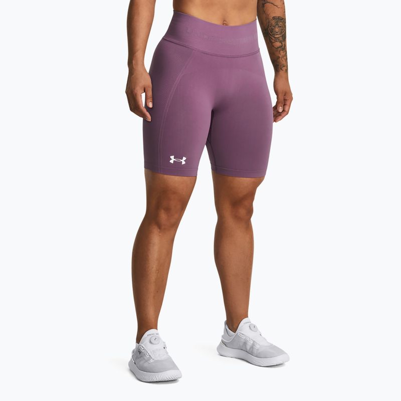 Dámske tréningové šortky Under Armour Train Seamless misty purple/white