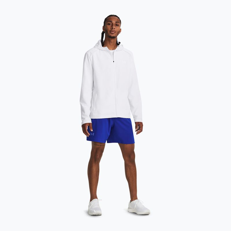 Pánska bežecká bunda Under Armour Storm Run Hooded white/steel/reflective 2
