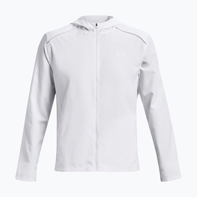 Pánska bežecká bunda Under Armour Storm Run Hooded white/steel/reflective 4