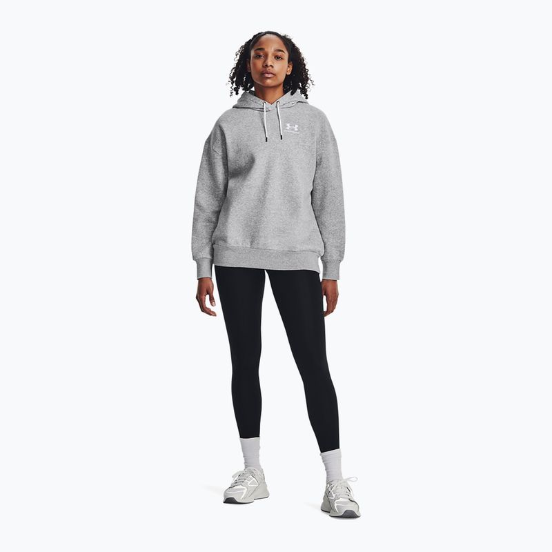 Damska bluza Under Armour Icon Fleece Hoodie mod gray light heather/white 2