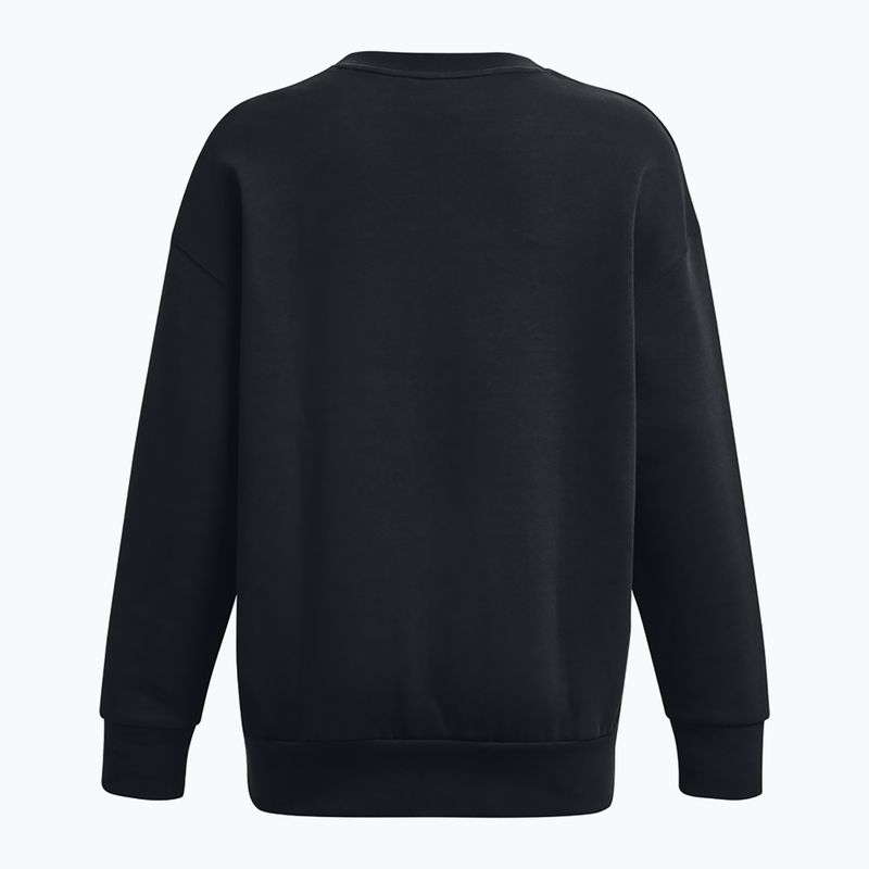 Dámska mikina Under Armour Icon Fleece Crew black/white 6