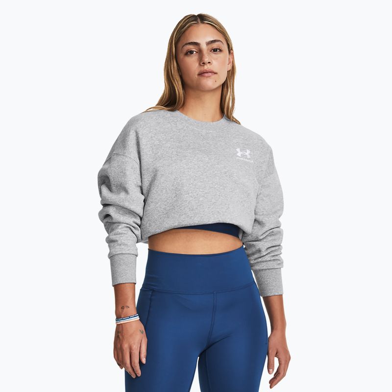 Dámska mikina Under Armour Icon Fleece Crew mod grey light heather/white 6