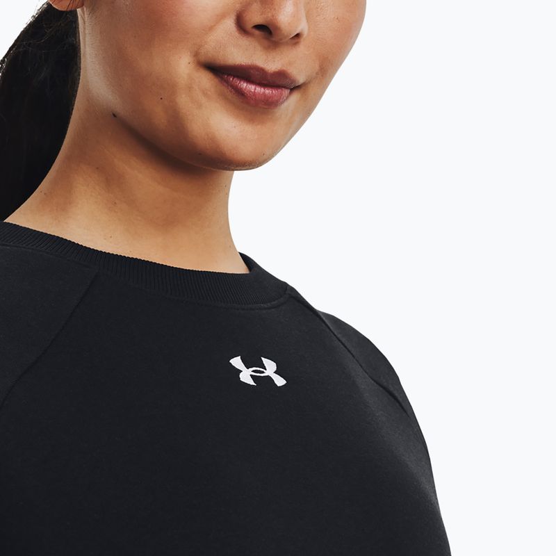 Dámska mikina Under Armour Rival Fleece Crew black/white 4
