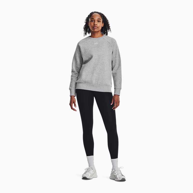 Dámska mikina Under Armour Rival Fleece Crew mod gray light heather/white 2
