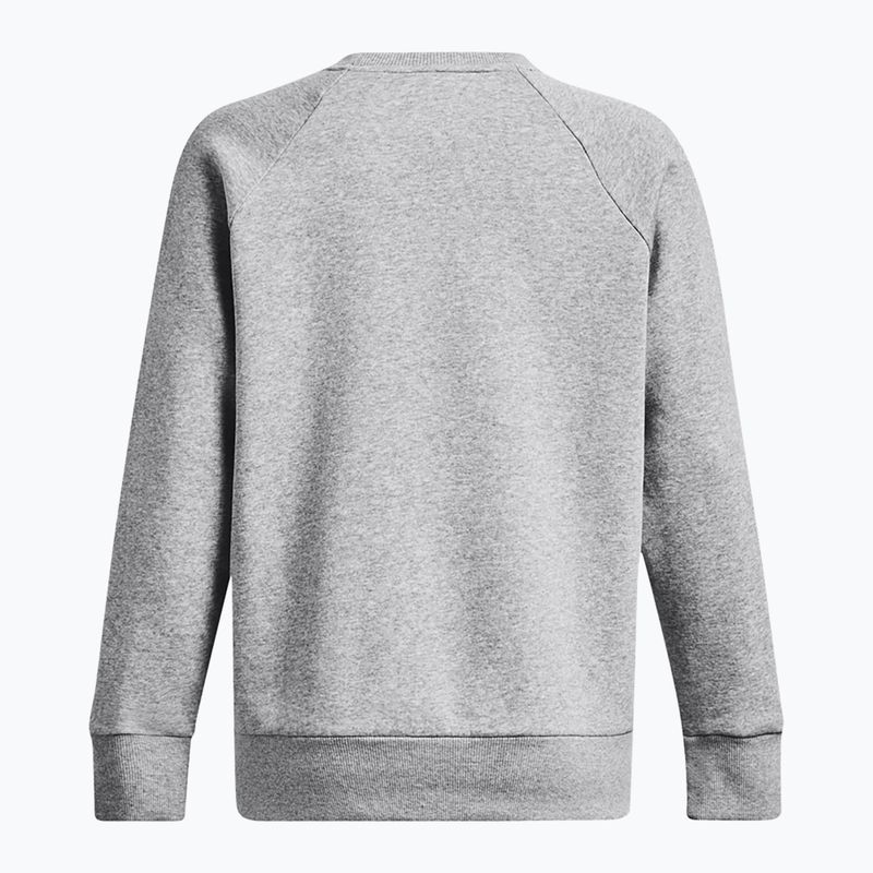 Dámska mikina Under Armour Rival Fleece Crew mod gray light heather/white 6