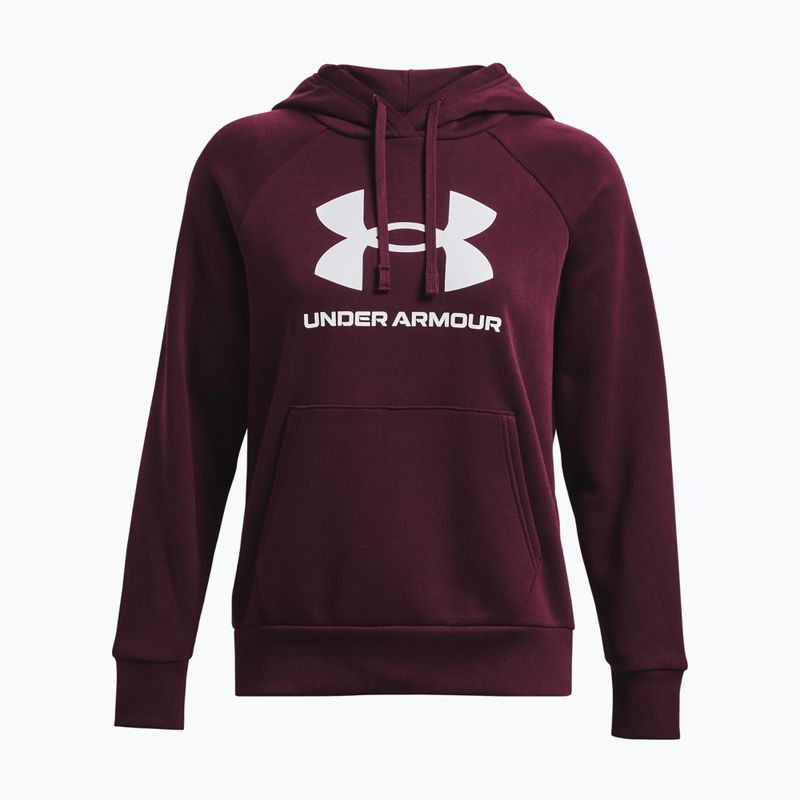 Dámska tréningová mikina Under Armour Rival Fleece Big Logo dark maroon/white 5