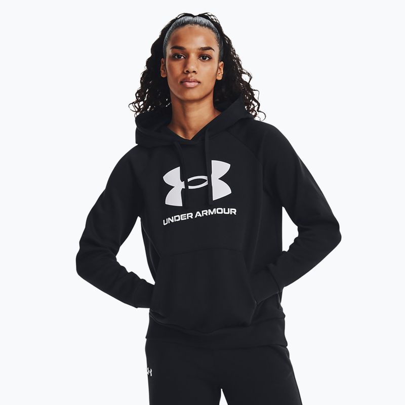 Dámska mikina Under Armour Rival Fleece Big Logo Hoody black/white