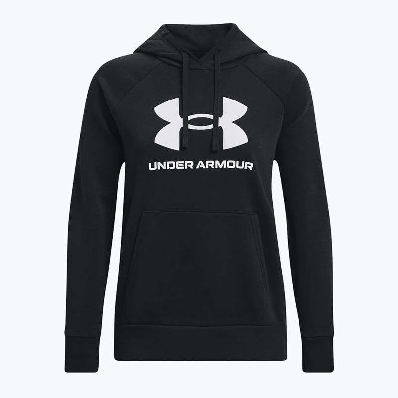 Dámska mikina Under Armour Rival Fleece Big Logo Hoody black/white 5