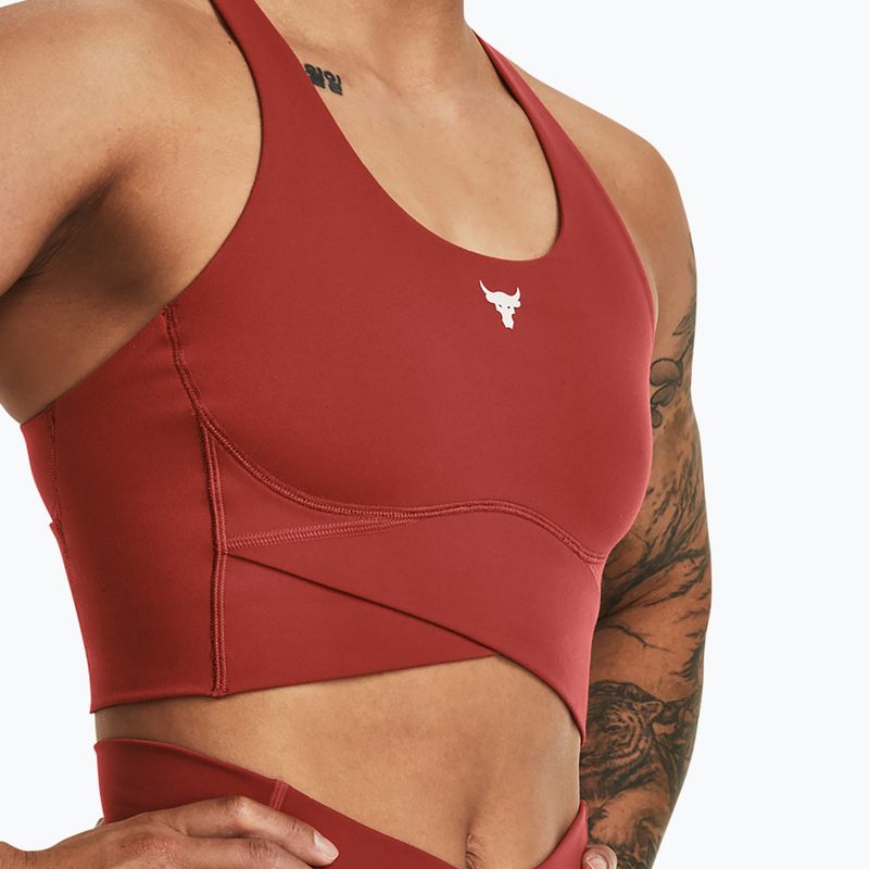 Dámske tréningové tielko Under Armour Project Rock LetsGo Crssover Top heritage red 6