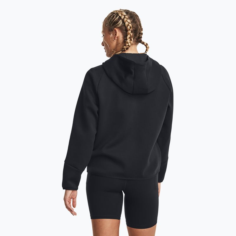 Dámska mikina Under Armour Unstoppable Fleece FZ black/black 3