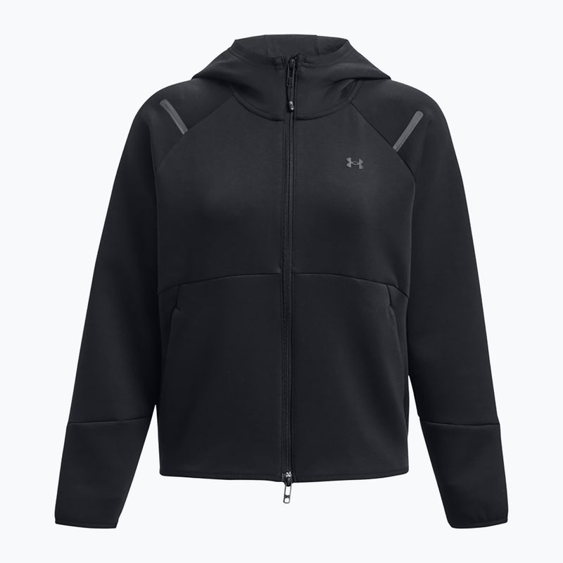 Dámska mikina Under Armour Unstoppable Fleece FZ black/black 5