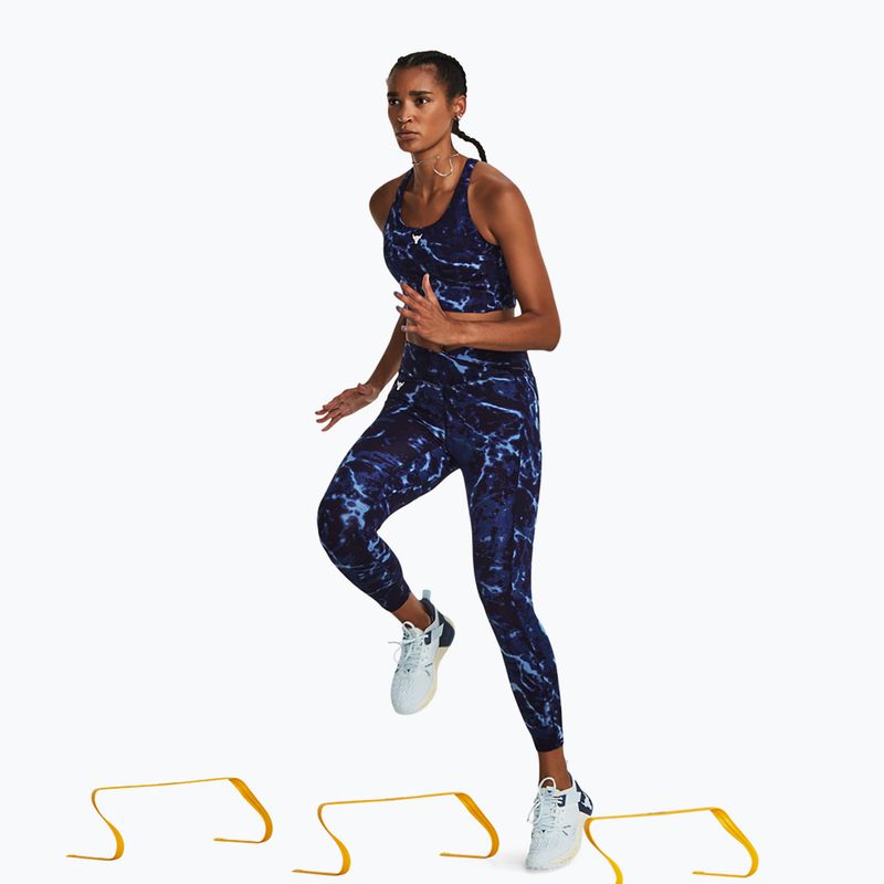 Dámske tréningové tielko Under Armour Project Rock LG Crssover Top midnight navy/downpour gray/downpour gray 4