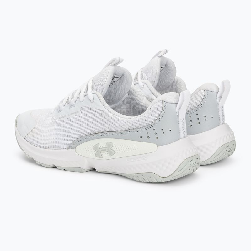 Pánska tréningová obuv Under Armour Dynamic Select  white/white/halo gray 3