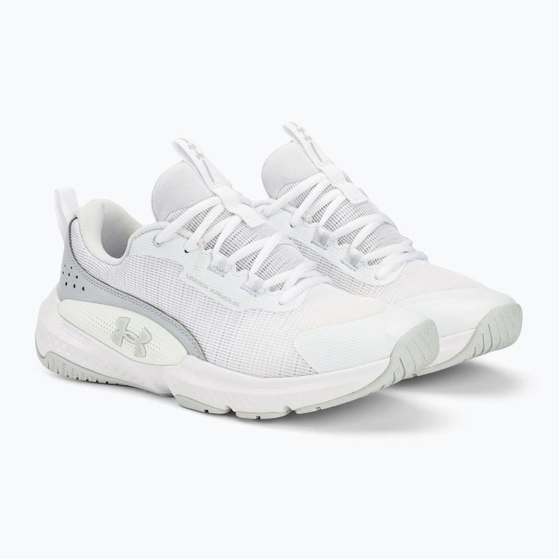 Pánska tréningová obuv Under Armour Dynamic Select  white/white/halo gray 4