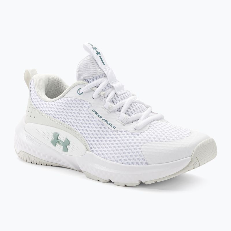 Dámska tréningová obuv Under Armour W Dynamic Select white/white clay/metallic green grit