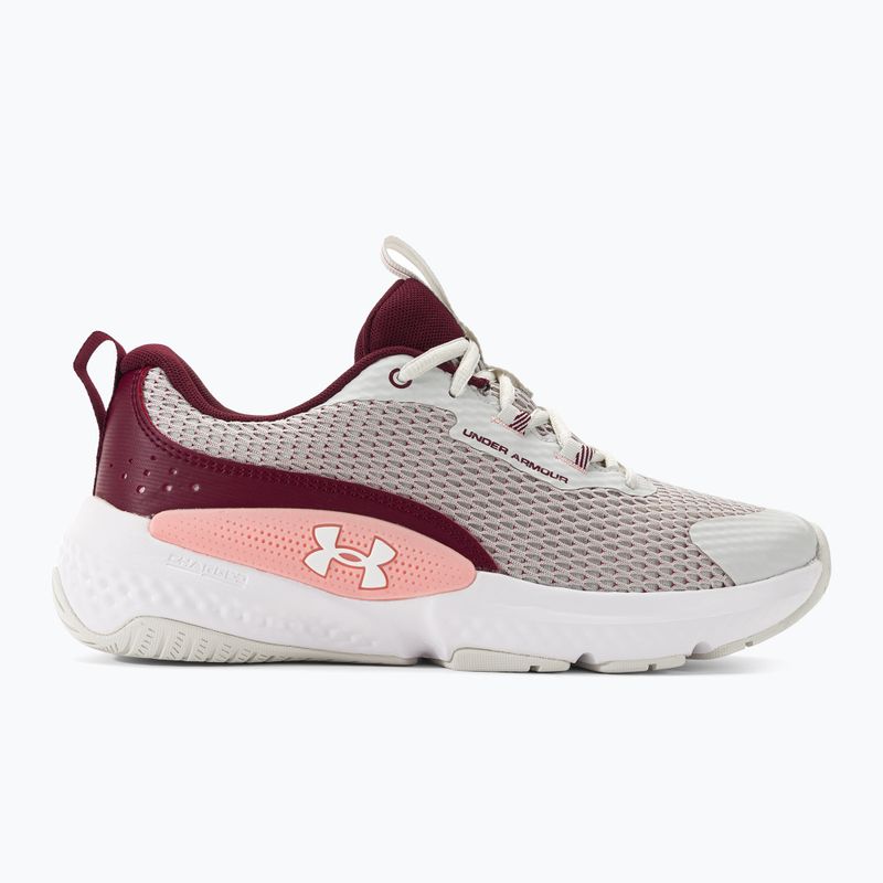 Dámska tréningová obuv Under Armour W Dynamic Select white clay/deep red/white 2