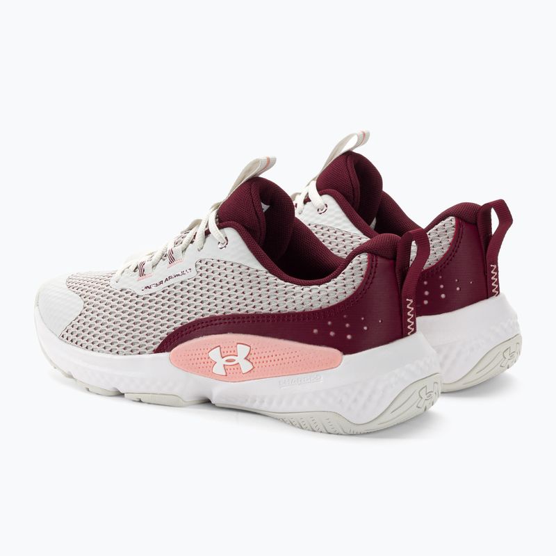 Dámska tréningová obuv Under Armour W Dynamic Select white clay/deep red/white 3