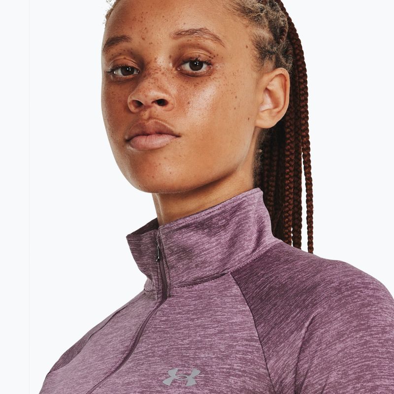 Dámska mikina Under Armour Tech 1/2 Zip - Twist misty purple/fresh orchid/metallic silver 3