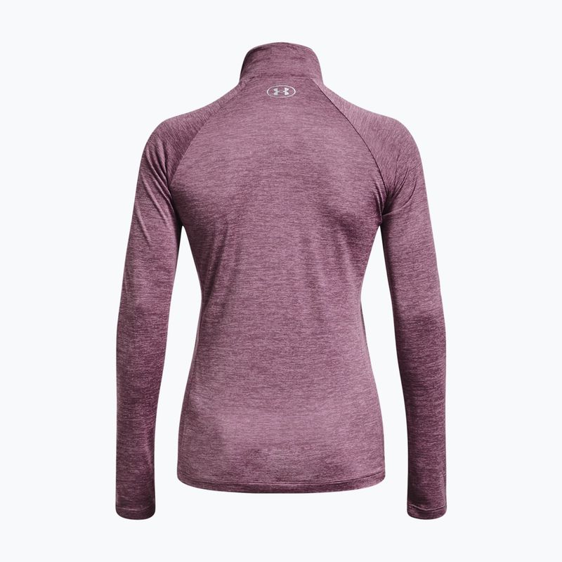 Dámska mikina Under Armour Tech 1/2 Zip - Twist misty purple/fresh orchid/metallic silver 5