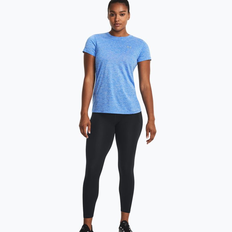 Dámske tréningové tričko Under Armour Tech SSC voda/biela/metalická strieborná 2