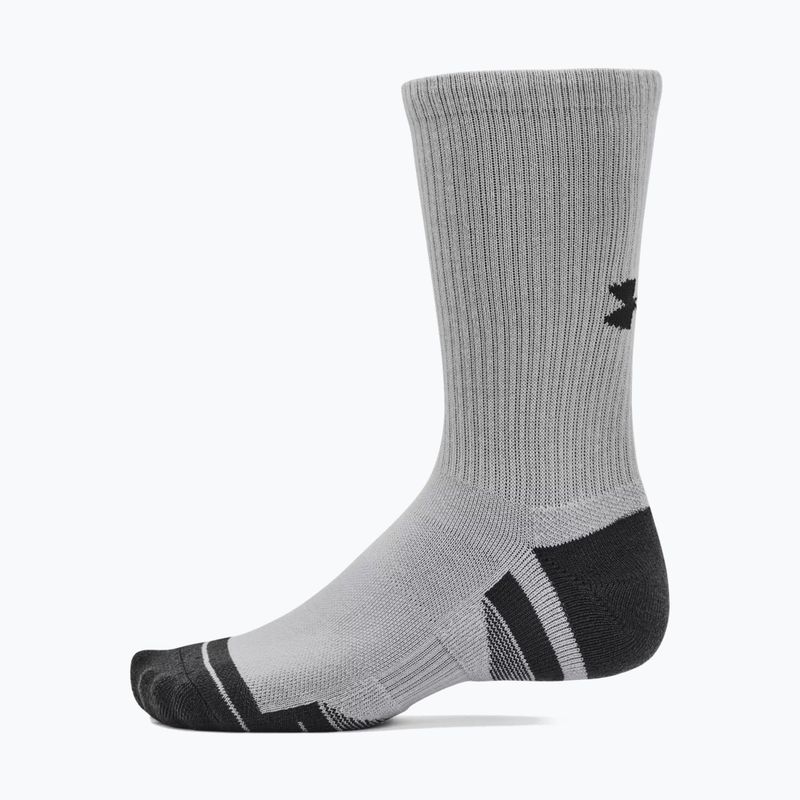 Ponožky Under Armour Performance Tech 3pk Crew mod gray/white/jet gray 12