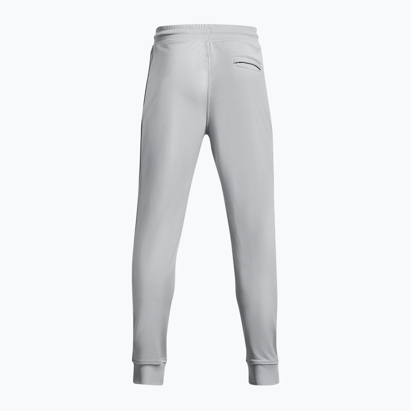 Pánske nohavice Under Armour Sportstyle Tricot Jogger mod šedá/biela 6