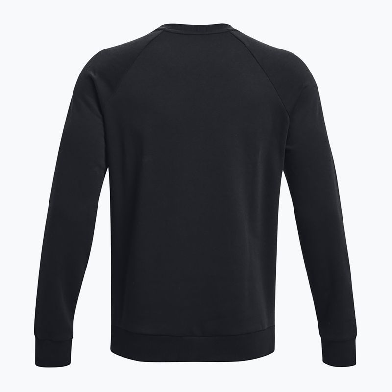 Pánska mikina Under Armour Rival Fleece Crew black/white 6