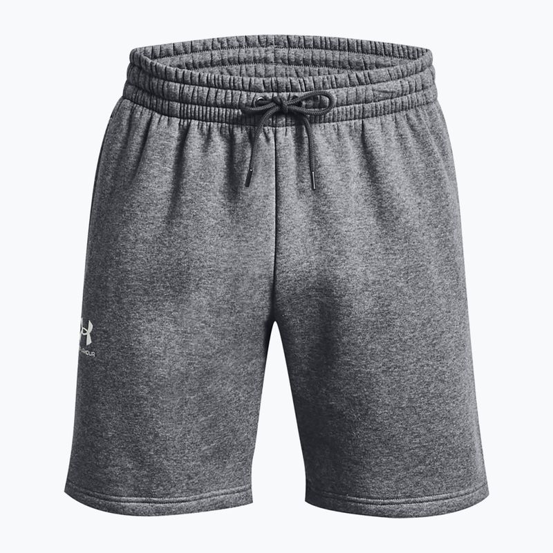 Pánske šortky Under Armour Icon Fleece Pitch gray medium heather/white 5