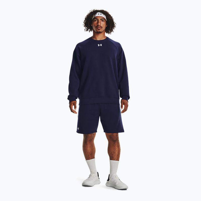 Pánska mikina Under Armour Rival Fleece Crew midnight navy/white 2